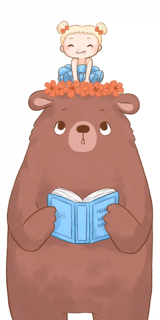 girl and bear